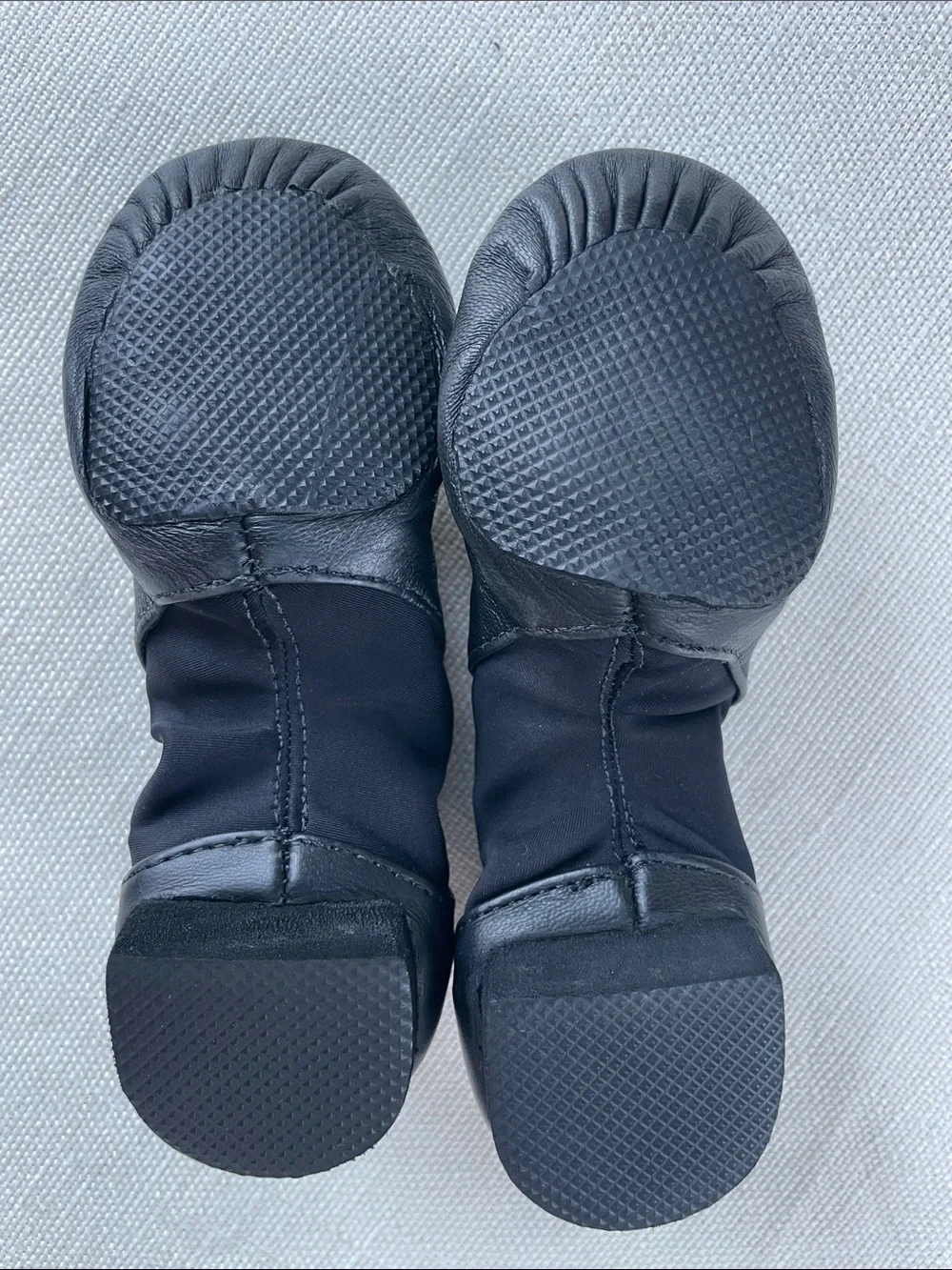 Kids Black Leather Jazz Dance Shoes 13M
